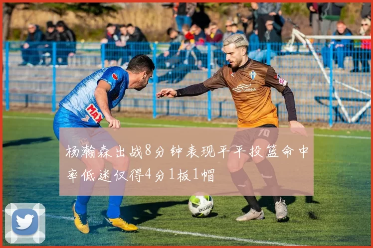 杨瀚森出战8分钟表现平平投篮命中率低迷仅得4分1板1帽